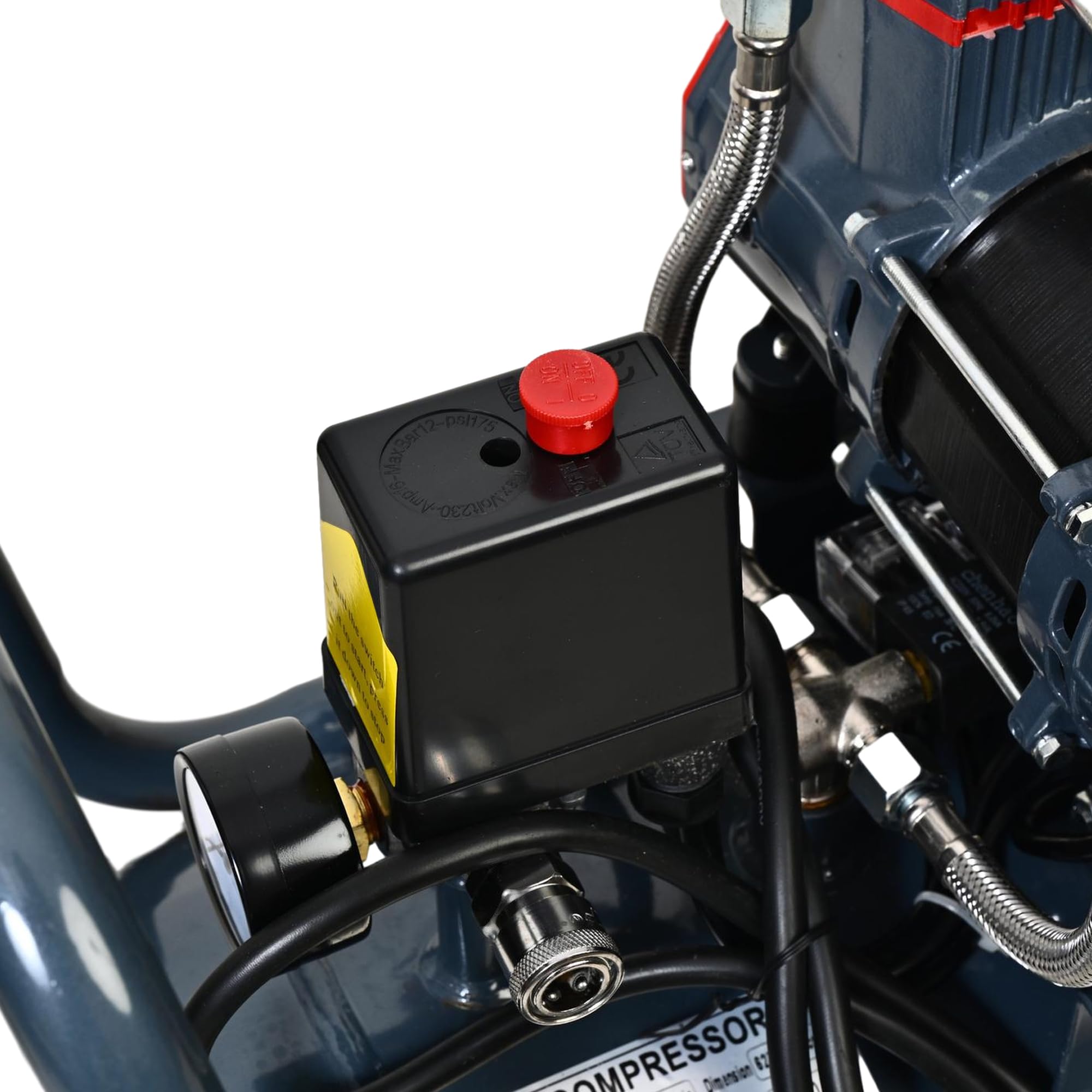 HYCO 4HP 50L Double Motor Oil Free Silent Air Compressor High Speed With Rapid Fill Technology 100% Copper Winding - Image 3 thumbnail