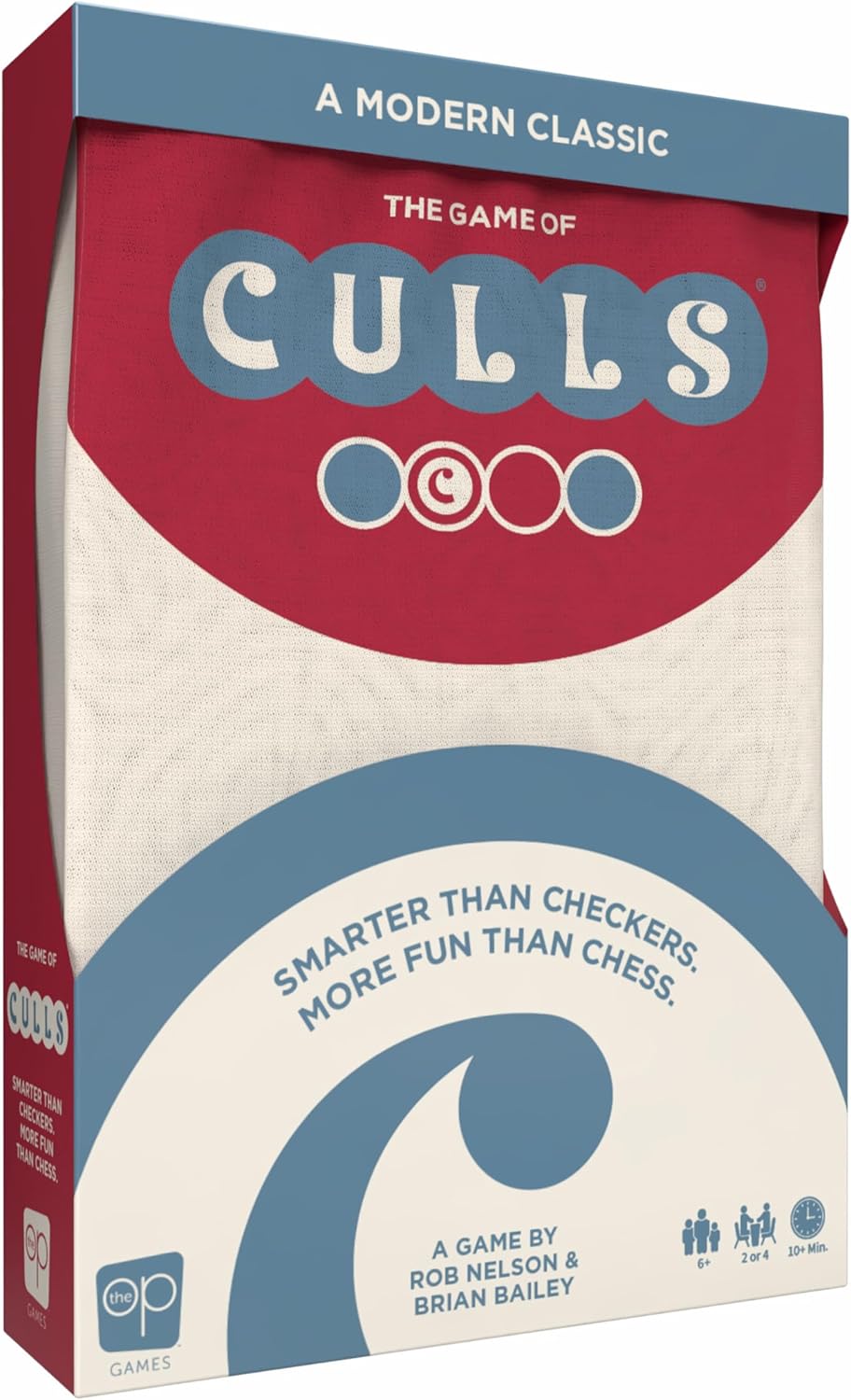 CULLS, an Abstract Strategy Board Game, Smarter Than Checkers and More Fun Than Chess, A Travel Friendly Quick Thinking Tactics Game for Ages 6 & Up, 2-4 Player Family Game, 10+ Minutes Play Time