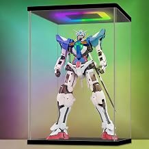 NONEMEY Clear Acrylic Display Case with RGB LED Light for Lego 75328, Dustproof Model Showcase Organizer Box, Display Case for Collectibles Bearbrick 13.7x9.8x20.8 inch, 35x25x53cm