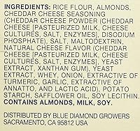 Vista 1 de Blue Diamond Almonds Nut-Thins Galletas Crujientes Sin Gluten, Queso Cheddar, Tamaño Familiar, 7.7 oz