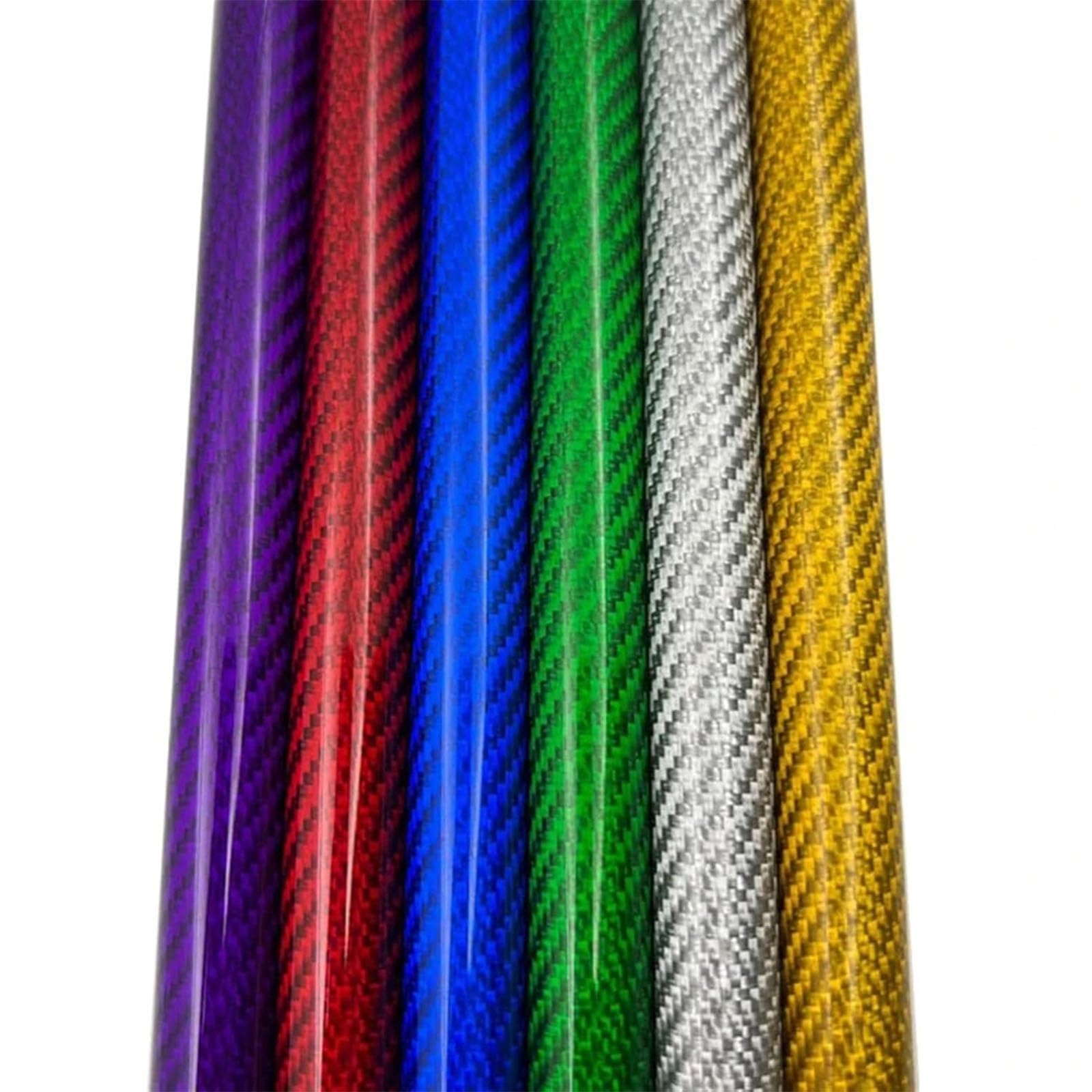 Tubo de fibra de carbono varilla Conductos Tubo De Fibra De Carbono Verde Para Equipos Fotográficos, 5 6 8 10 12 14 16 20 25 37 40 Mm Od Varilla De Fibra De Carbono, Tubo Redondo De Fibra De Carbono D
