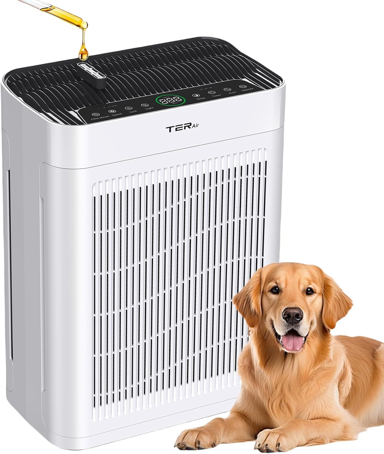 Air Purifier for Home Large Room Bedroom Up to 3000 Sq Ft with Washable Filters H13 Hepa Double-Sided