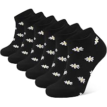 CLOSEMATE Women Daisy Ankle Socks Gift Box 3/6 Pairs