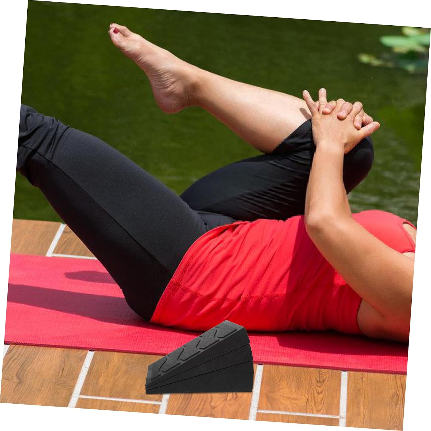 POPETPOP Calf Stretch Board Foot Pads Sports Inclined Board Squat Fitness Step Platform