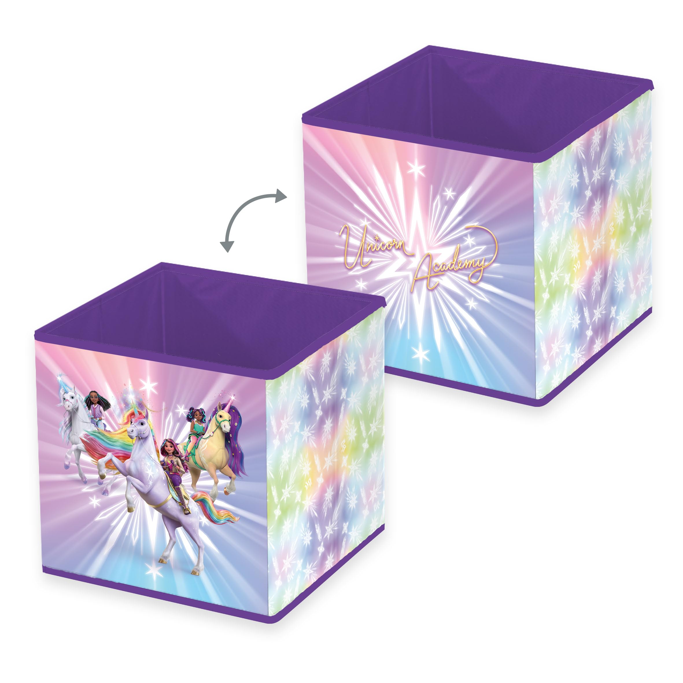 Herding Contenitore Portaoggetti Unicorn Academy 30 x 30 x 30 cm Polipropilene