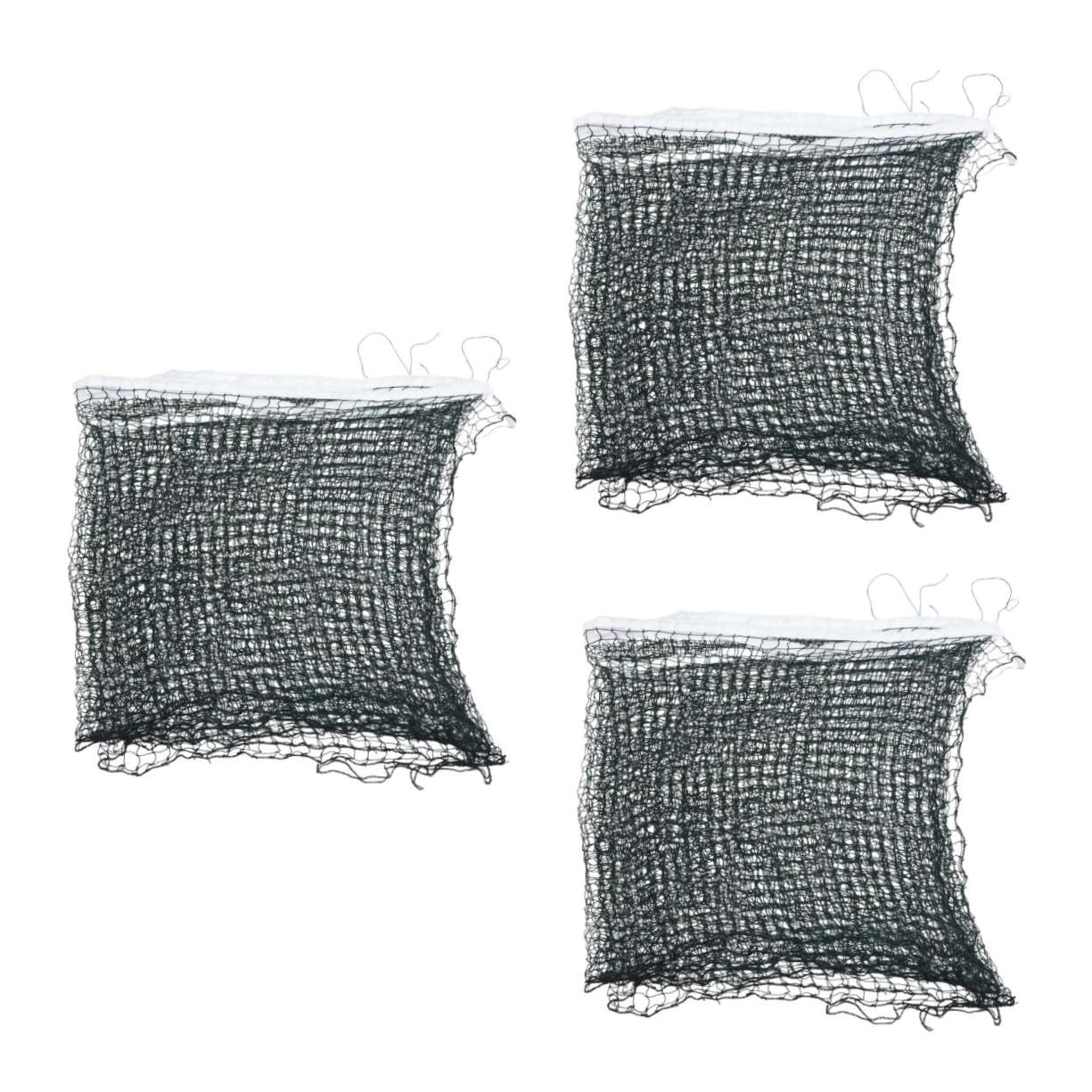 Abaodam 3pcs Portable Professional Badminton Net Standard Nylon Rope Net for Use Easy Installation Wire Reinforcement Dark-image-21