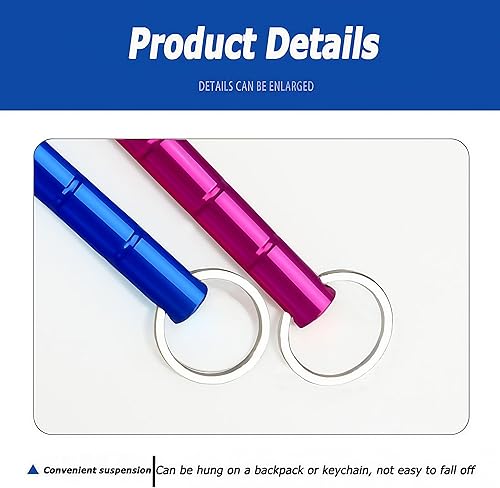 Miniatura 5 de Kubaton - Llavero de autodefensa, juego de llaveros de seguridad para mujeres, mujeres y niñas, llavero Kubaton de aluminio de palo corto de vidrio
