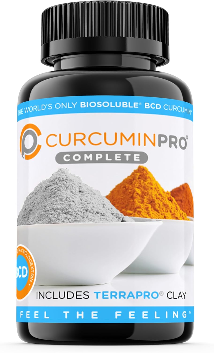 curcuminpro Detox Capsules | Organic Turmeric Supplement with BioSoluble BCD & Natural Bentonite Clay | High Absorption Vegan Curcumin Blend for Gut and Heart Wellness | 60 Count