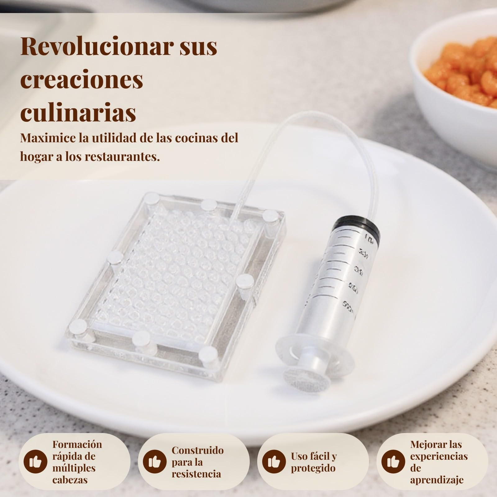 profesion Gastronomía Maker Gourmet Dispensador de Esferificación Gotero y Herramientas