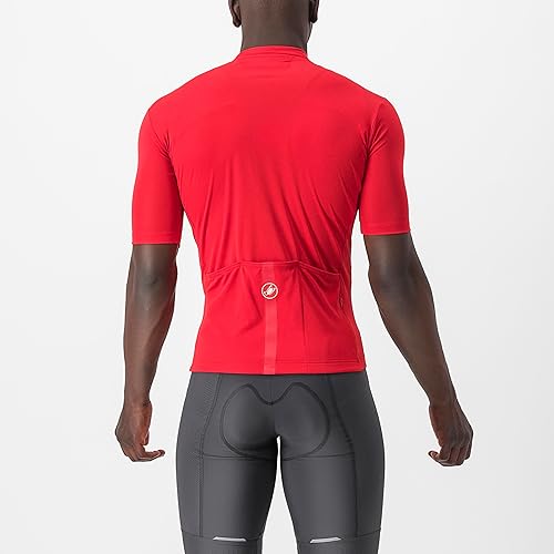 Miniatura 2 de CASTELLI Camiseta Classifica para hombre, con cremallera y manga de un cuarto de longitud para ciclismo de grava y ciclismo de carretera