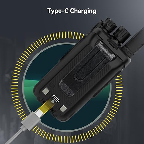 Miniatura 6 de Retevis RT68H Radio de 2 vías de largo alcance (paquete de 10) con cargador de 10 vías, walkie talkies recargables para adultos, carga más fácil,