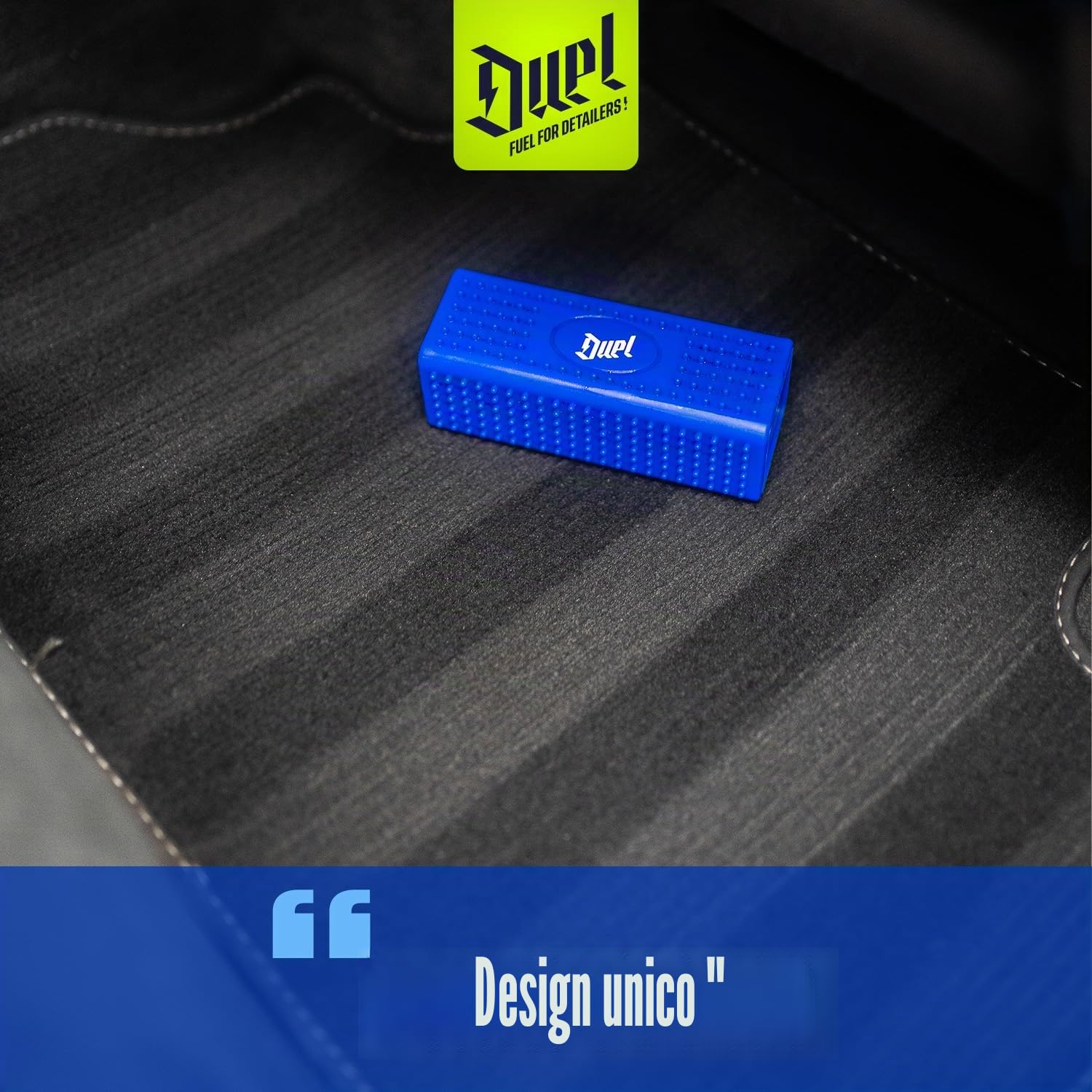 Duel Autocare Eliminatore di peli di animali domestici per interni | Detergente per tappeti auto | Rimuove lanugine, peluria e polvere | Blu