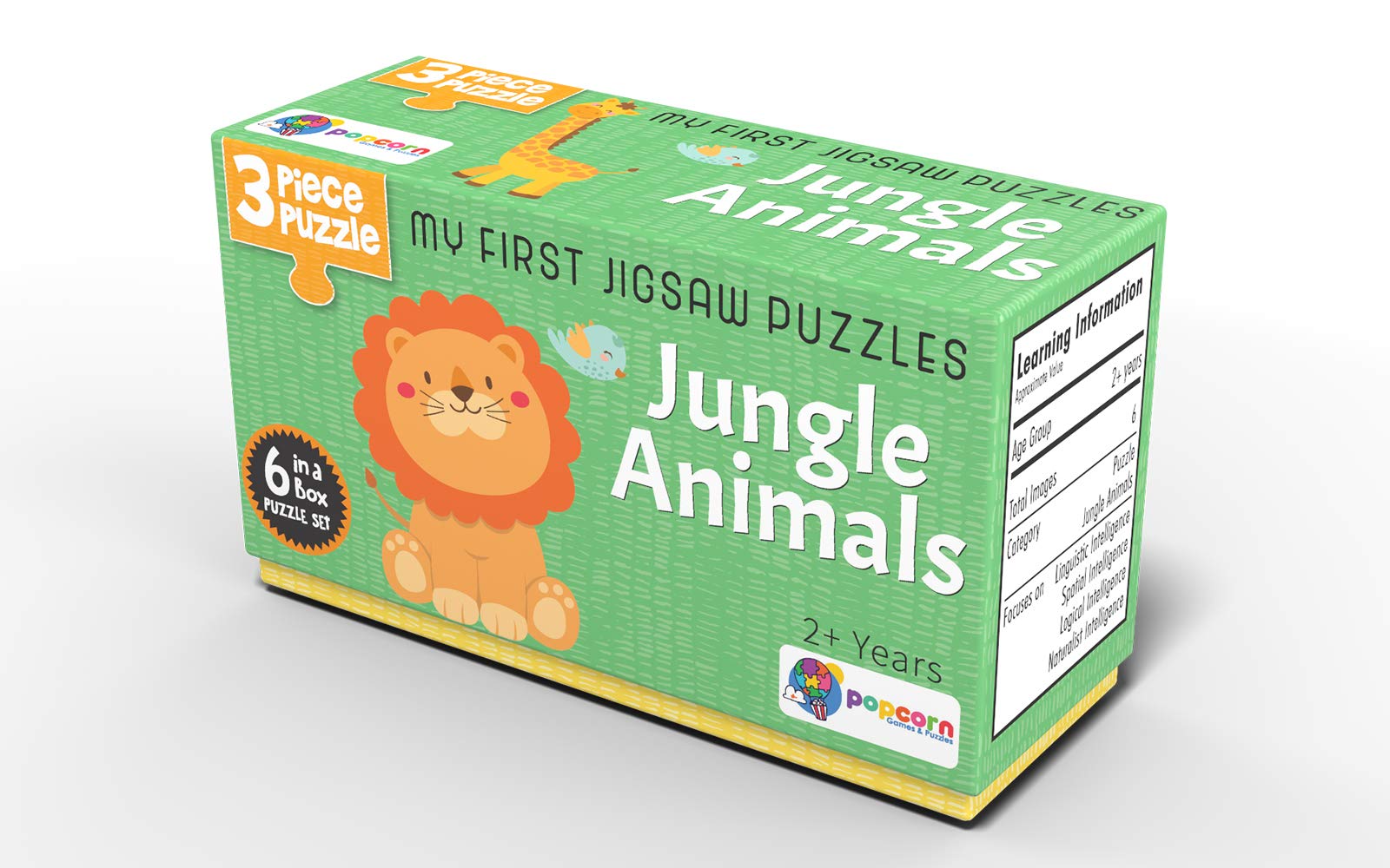 Jungle Animals - 3 Piece Puzzles | 6 Puzzles In A Box & Animals & Birds Activity Book (8131937534) Amazon Price History, Amazon Price Tracker