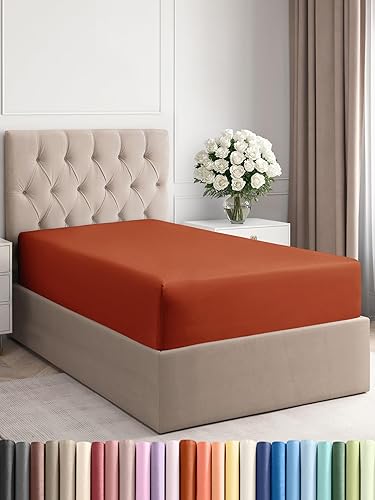 Miniatura 187 de King Fitted Bed Sheet - Bottom Single Fitted Sheet Only - Ultra-Soft Hotel Luxury Bedding w/ 8-16 Inch Deep Pockets - Breathable, Cooling & Wrinkle