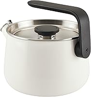 Vista 7 de KitchenAid Teakettles Enamel-on-Steel Stovetop Whistling Teakettle, Induction Ready, Stainless steel Lid, 2 Quart - White