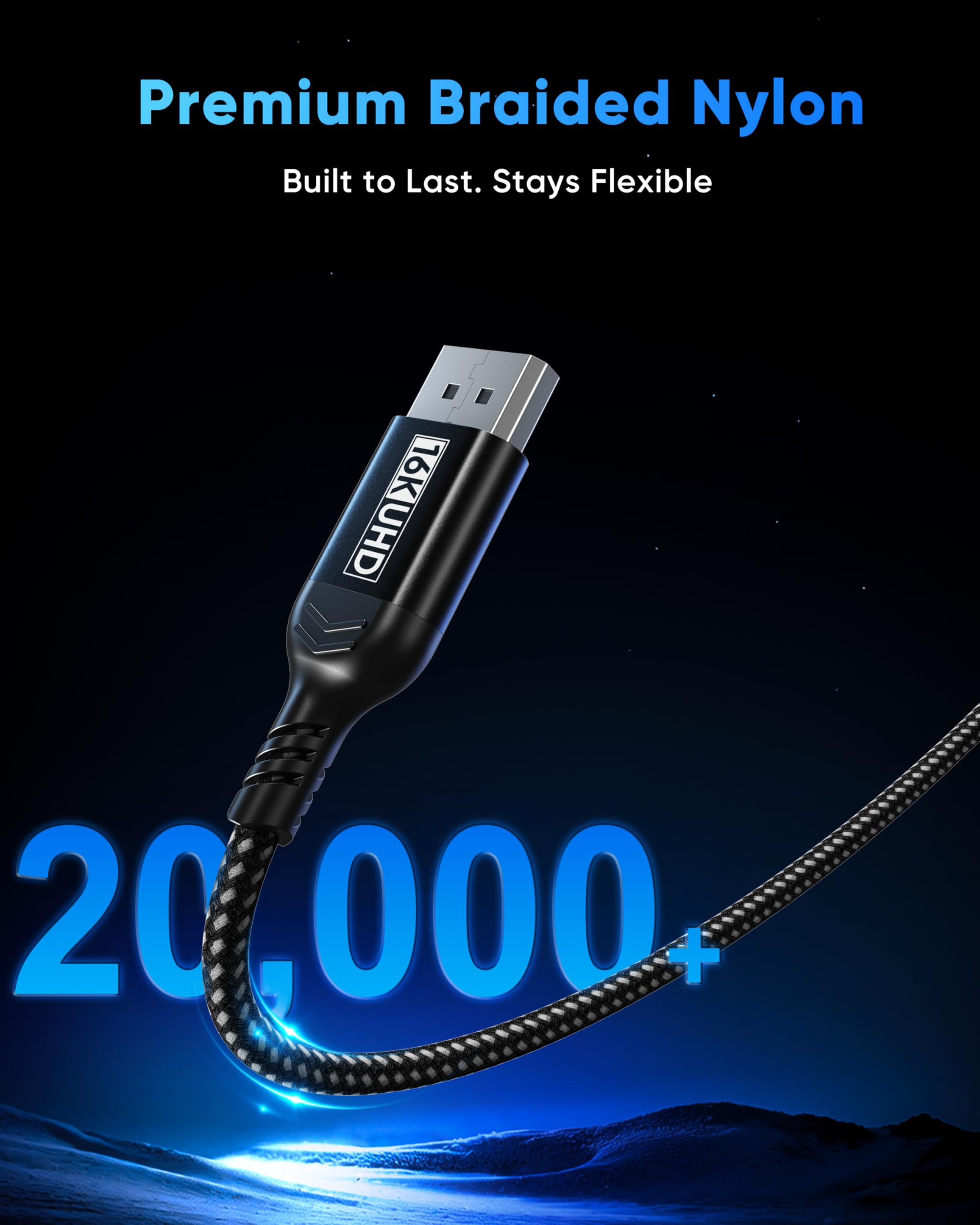 Kabel 4 m Displayport do Displayport 2.1, 80 Gb/s, wysoka wydajność, 16K @ 60 Hz/8K, 120 Hz/4K @ 240 Hz, kabel DP do DP, kompatybilny z monitorem gier G-Sync