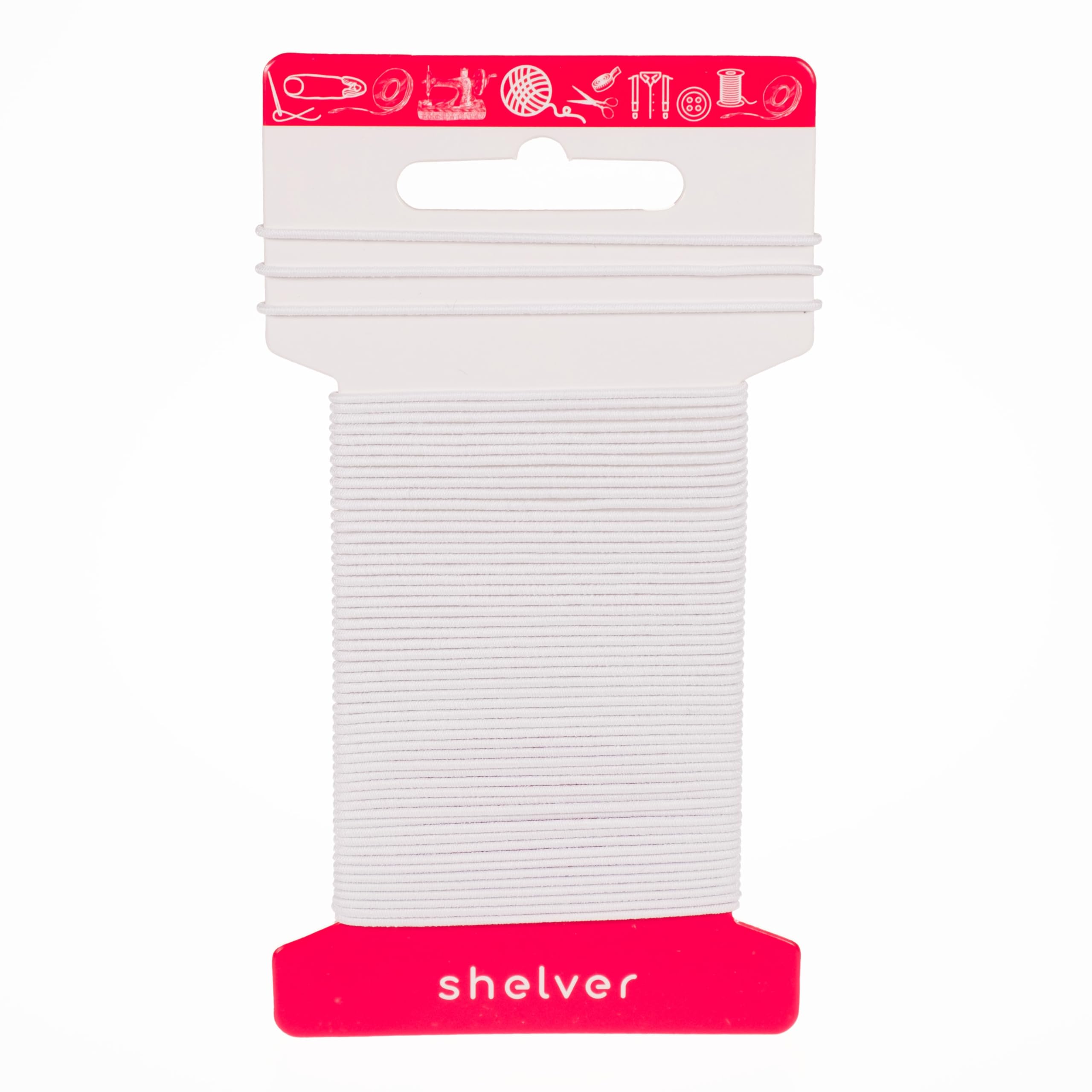 Shelver Elastic String Cord, Black-White-Beige, 1mm-1.5mm-2mm-2.5mm-3mm, 6 metres