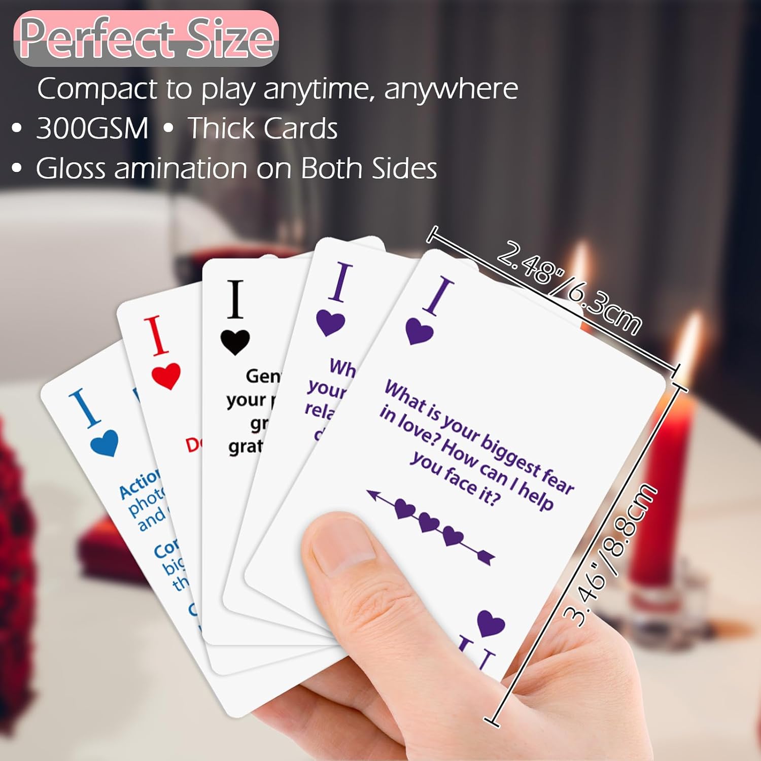 VOCHIC Nightfall Lovers Card Game for Couples, 150 Fun and Romantic Cards Couples Games for Adults Date Nights 2 Players for Him and Her Valentine’s Day Anniversary