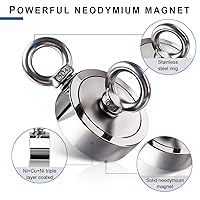 Vista 2 de DIYMAG Super potente doble imán de pesca