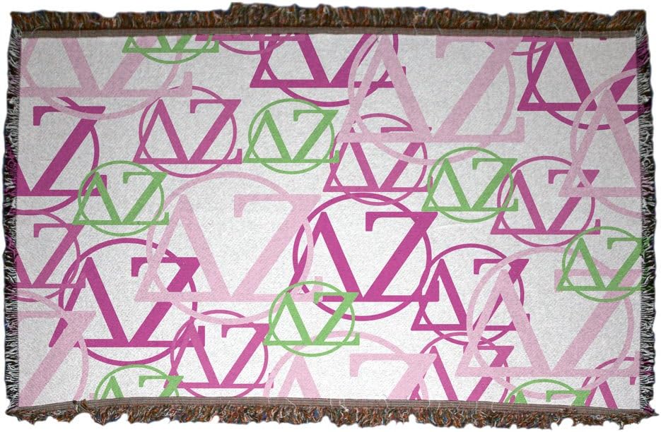 VictoryStore Blanket - Delta Zeta Woven Blanket, Polyester, 35x54 Inches
