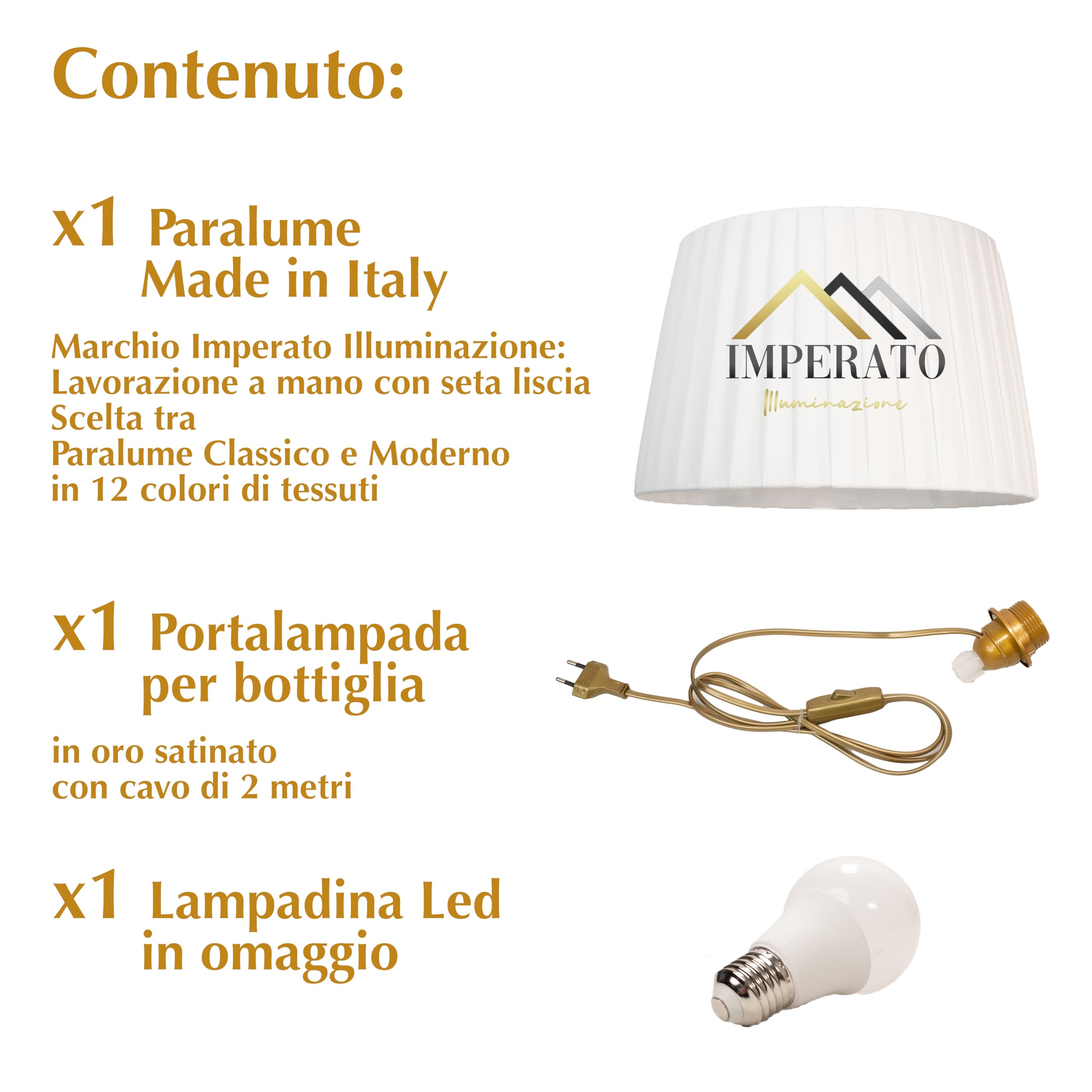 La tua bottiglia preferita trasformata in una Lampada Unica con Paralume interamente fatto a mano | scelta tra 12 tessuti di colori diversi | Effetto wow garantito su ogni bottiglia (Turchese)
