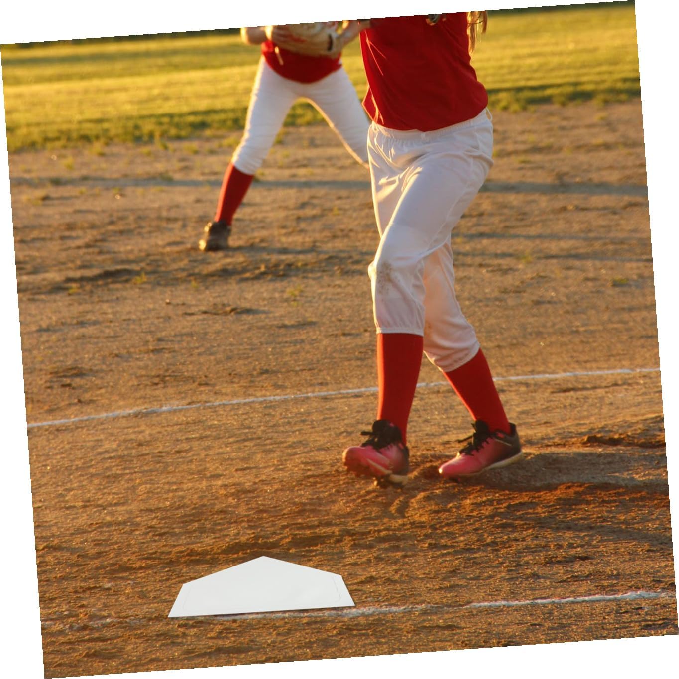 5-Piece Waterproof Baseball Baseboard Set Non-Slip Rubber Home Plate for Training and Games Sturdy Base Mat for Boys and Girls and Adults