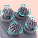 Trendy Look Smart Rechargeable Electric Scalp Massager | 4 Speed Modes - Handheld Portable Silicone Device for Hair Growth, Deep Clean and Stress Relief gallery image