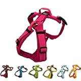 [白山:Hakusan] Zero Dog Harness Basic Type, Safe - No chocking/Hard to Disconnect, Great fit - Easy Put on and Off/Adjustable, Reflector, L - Large Dog, Two-Tone Pink x Pink