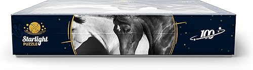 Miniatura 7 de MyPuzzle Horses Run Gallop in The Desert - Rompecabezas prémium de 100 piezas para adultos