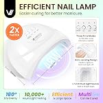 VANREESA Gel Nail Polish Kit avec lumière U V 74 Pcs Gel Nail Polonais Set Toutes les saisons Couleurs Nail Polish Set + Base et 4 Effets Top Manteau avec Manucure Outils Complete Nail Kit Cadeaux pour les femmes