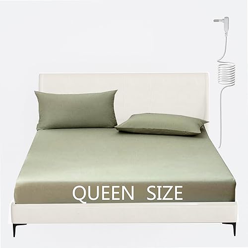 Sábanas de tierra con cable de conexión a tierra de 15 pies, 5% fibra plateada y 95% fibra de algodón, reduce el estrés, mejora la calidad del