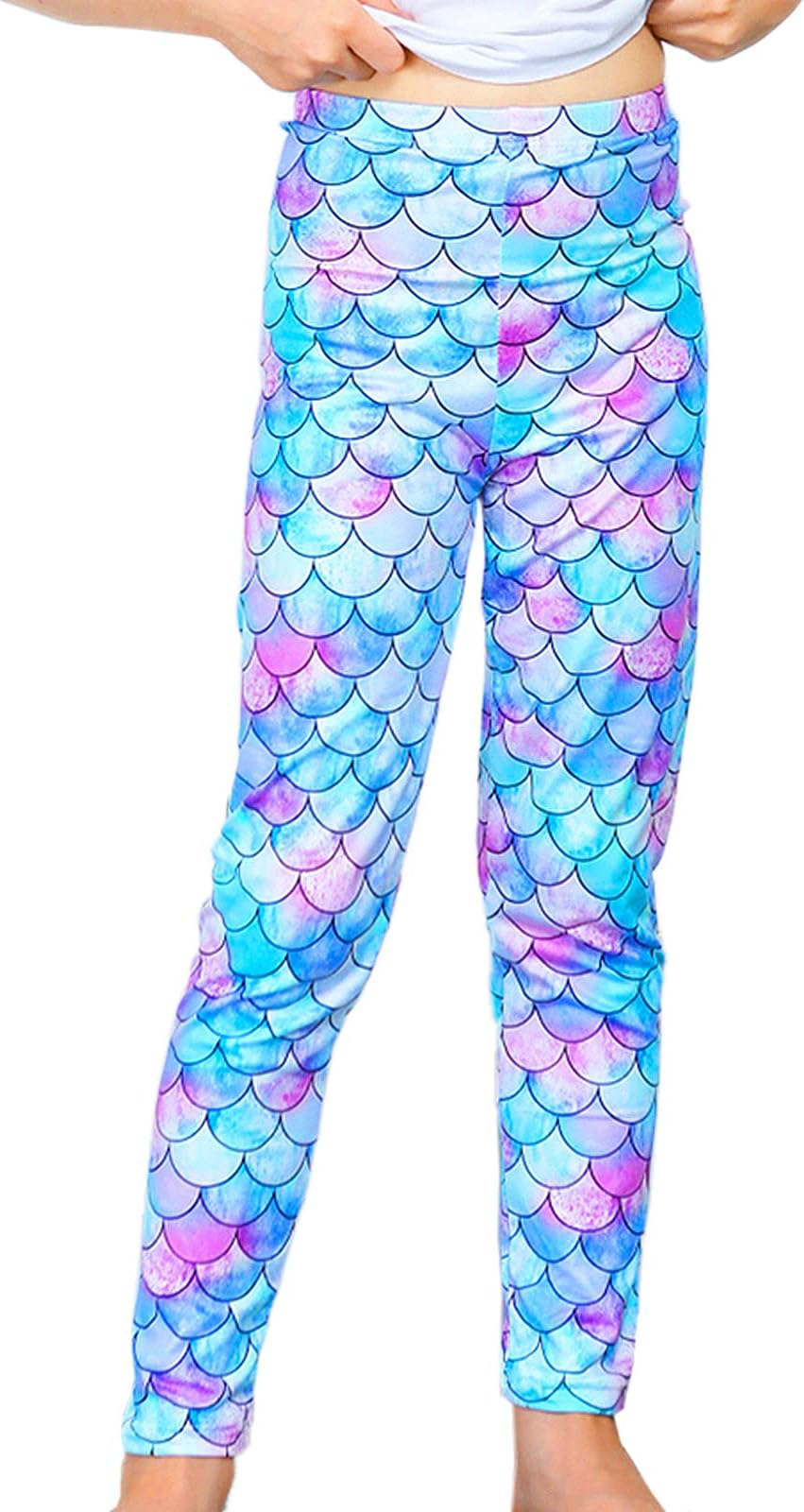 Girl Unicorn Leggings Kid Rainbow Legging Tights Trousers Slim Long Pants