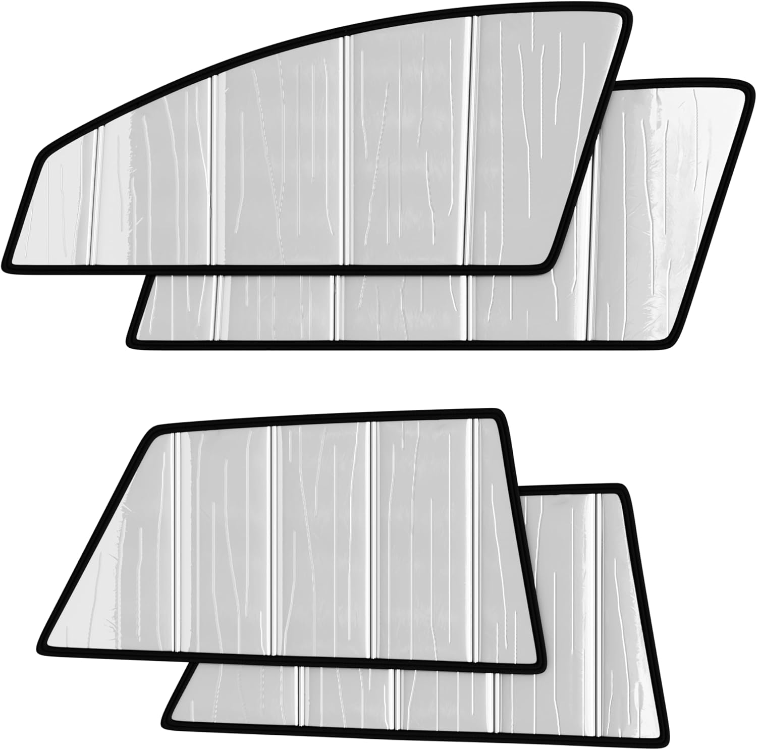 AutoTech Park Foldable Sunshade Compatible with 2024 Hyundai Sonata Sedan, 4 Pieces Side Window Shades