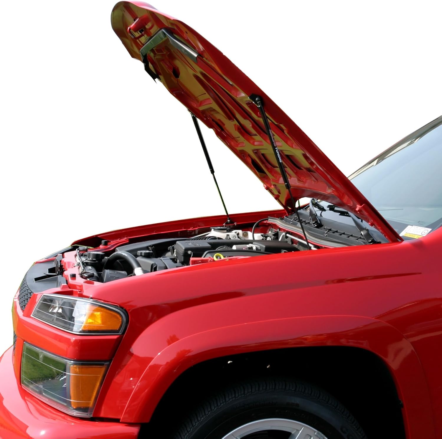 Redline Tuning 21-16004-02 Hood Quicklift Plus System Compatible with Chevy Colorado & GMC Canyon 2004-2012 (All Black Components)