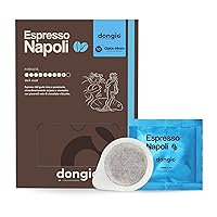 Vista 11 de Dongiò Caffè - Paquete variado de tostado oscuro, 100 cápsulas de espresso fáciles de servir (ESE 1.732 in) - Napoli y Venezia - Tostado y mezclado