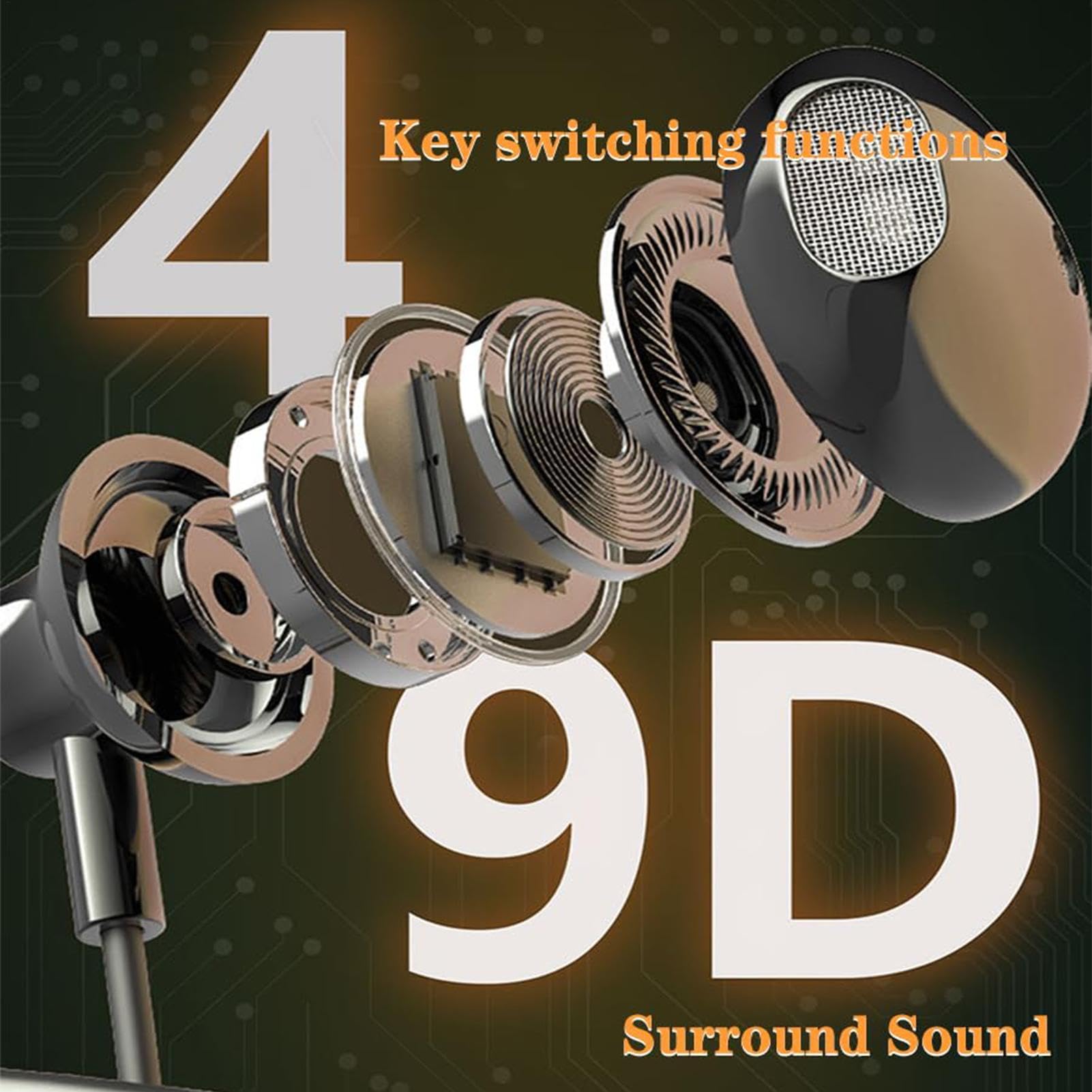 Generico Auricolari wireless stereo in allevamento | Wireless intorno agli auricolari al collo, intorno al collo cuffie wireless in-ear per prendere l'alpinismo 'autobus