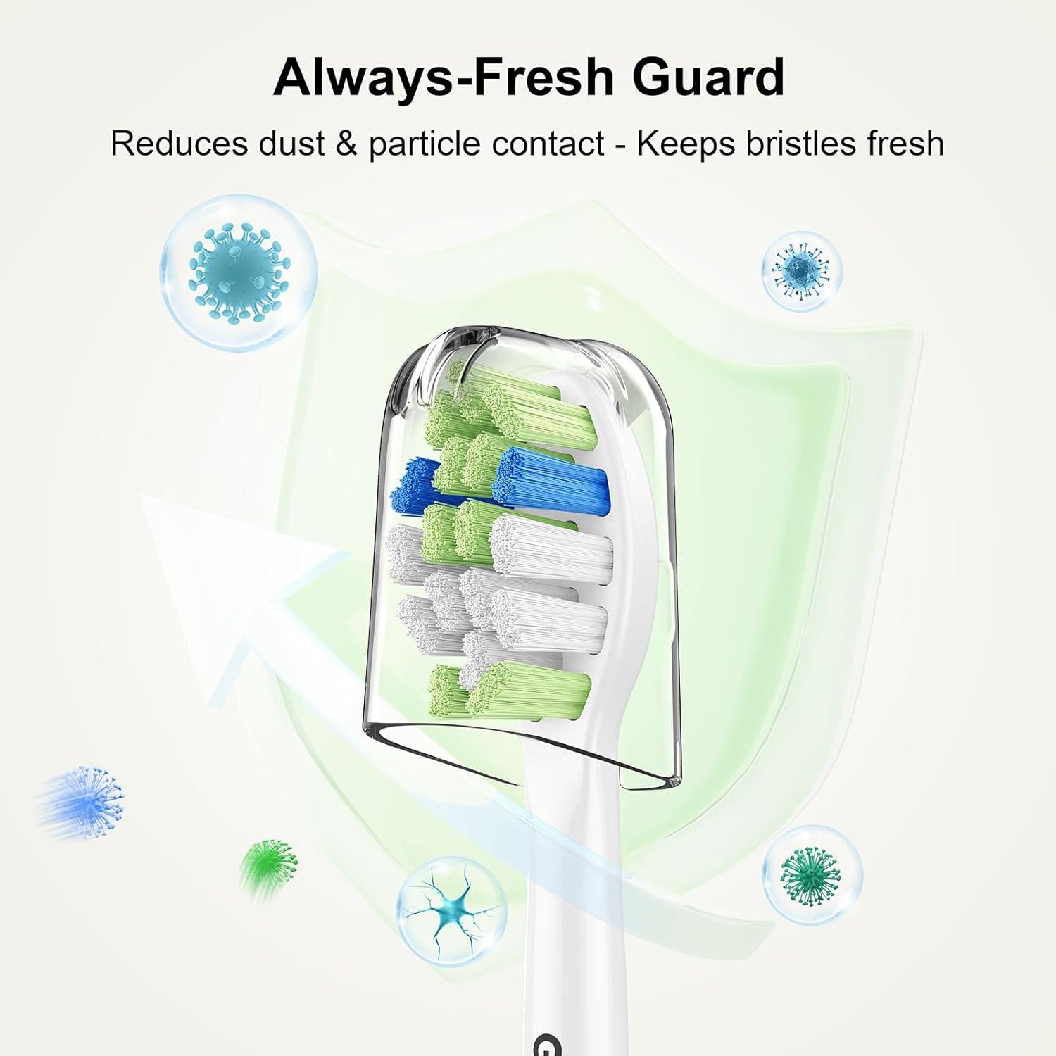 Replacement Toothbrush Heads for Philips Sonicare – Plaque Control, Compatible with Click-on Electric Toothbrush Handles, 12 Pack White (White, Medium) - Image 4