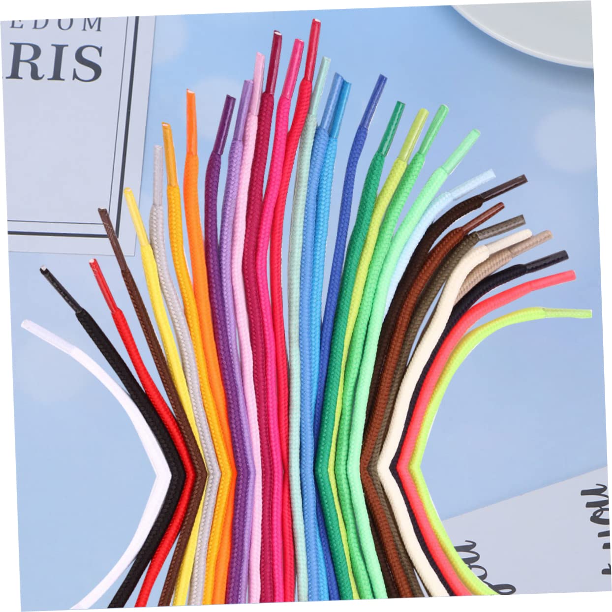 SHERCHPRY Cordones Deportivos Cordones Elásticos Para Zapatos Cordones De Zapatos Negros Delgados Cordones De Zapatos Redondos Zapatilla De Deporte Zapatos Atléticos De Encaje