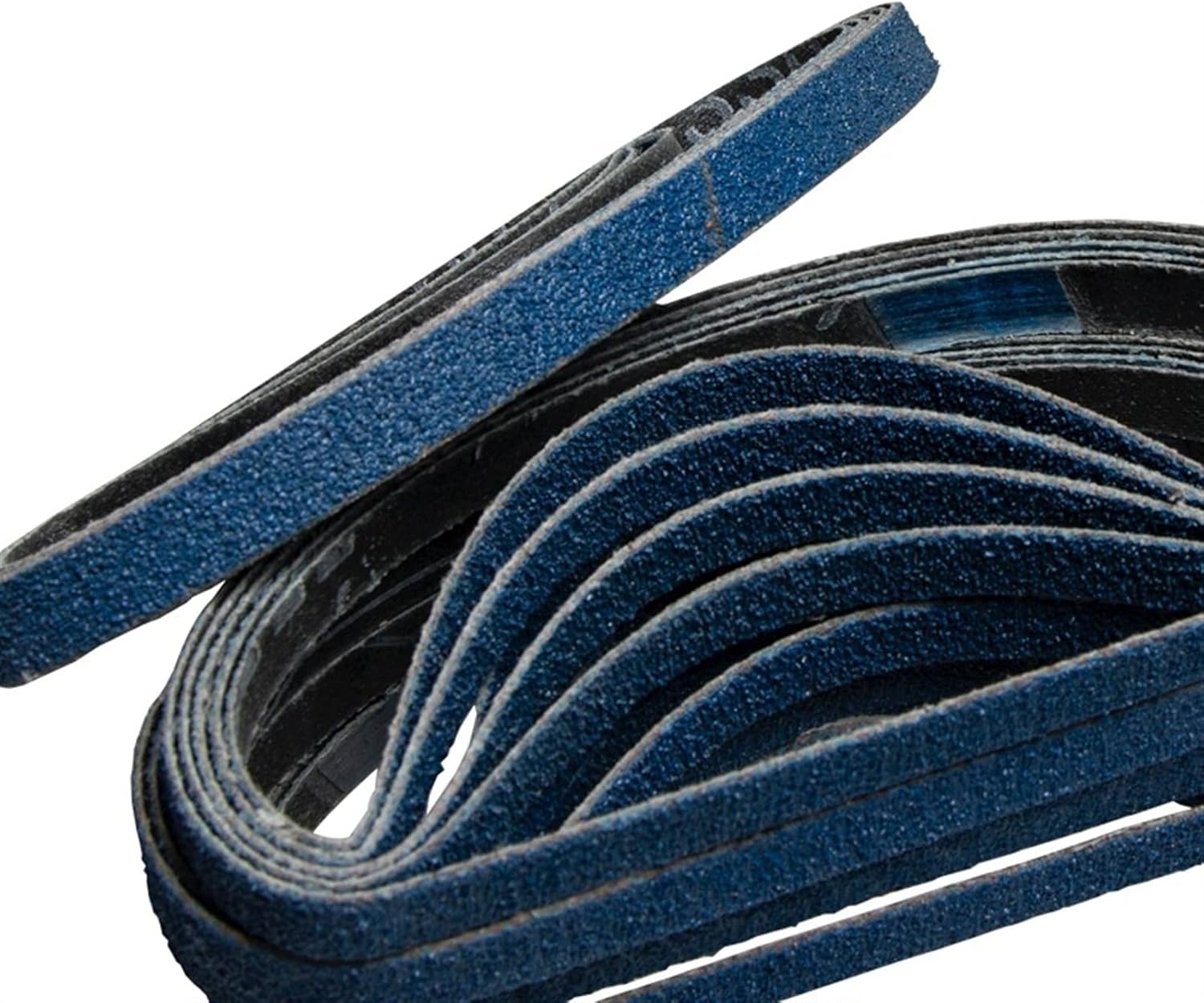 Nastro abrasivo Nastro abrasivo 25 pezzi 10x330mm 3/8"x13" Nastri abrasivi in zirconio blu Grana 60 80 120(120-medium)