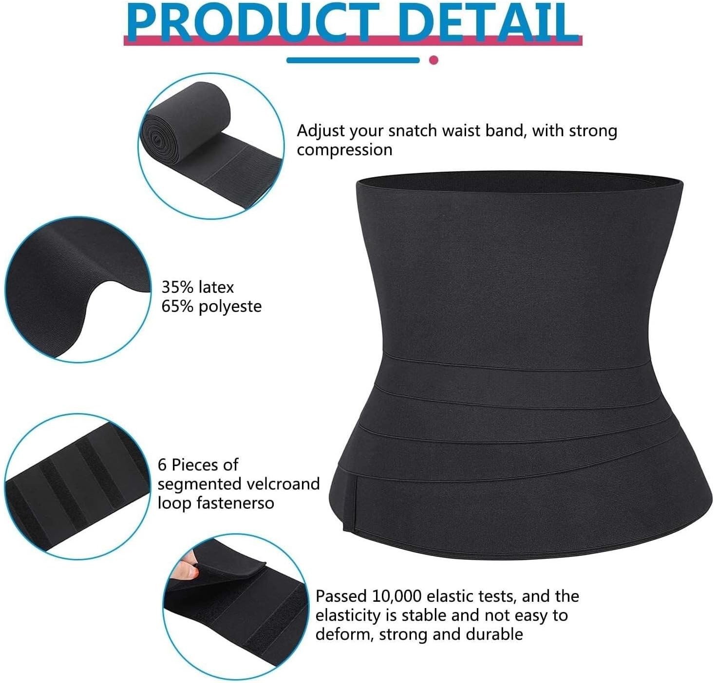 QUQUQ Tummy Wraps Belly Waist Cincher Belt Shapewear Body Shaper Sports Girdles Trimmer Postpartum Body Shaper Waist