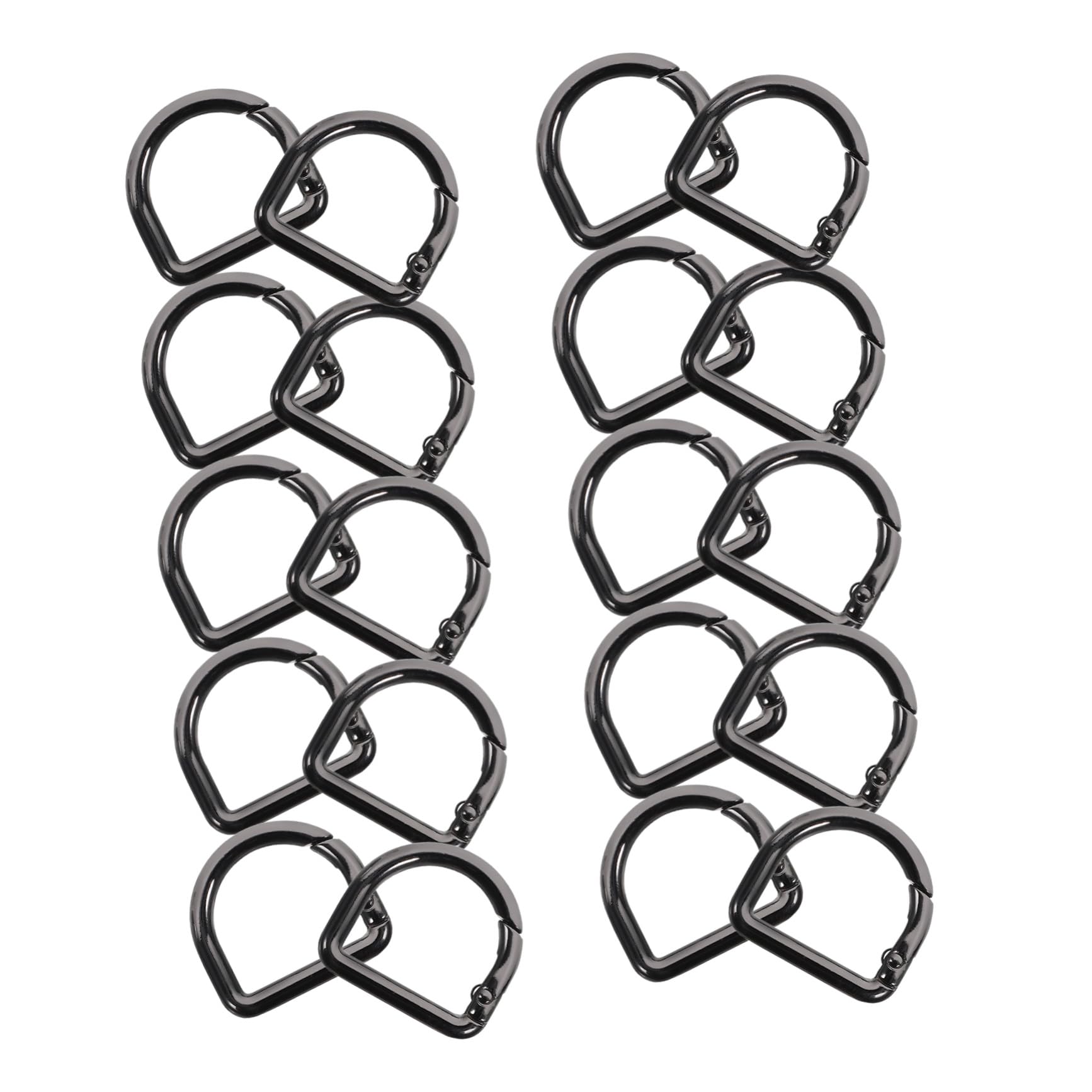 Mousqueton à ressort robuste, lot de 20 pièces pour boucle de sac