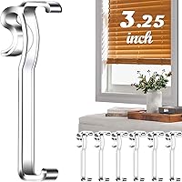 Vista 12 de Clips de cenefa de 3 pulgadas, clips de cenefa transparentes de plástico para horizontal (6 piezas)