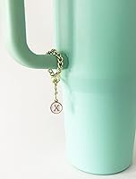 Vista 25 de Tovly 2PCS Stanley Cup Accessories Letter Charms Name ID Initial Letter Handle Personalized Charm For Stanley Tumbler