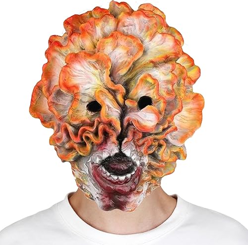 Miniatura 1 de EJWCIG Máscara de clicker Last Us Figura aterradora de hongos de cabeza completa, disfraz de terror de Halloween, máscara de zombi accesorios de