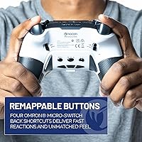 Vista 5 de NACON Revolution 5 Pro Officially Licensed PlayStation Wireless Gaming Controller for PS5 / PS4 / PC - Hall Effect, Trigger Stops, Mappable Buttons