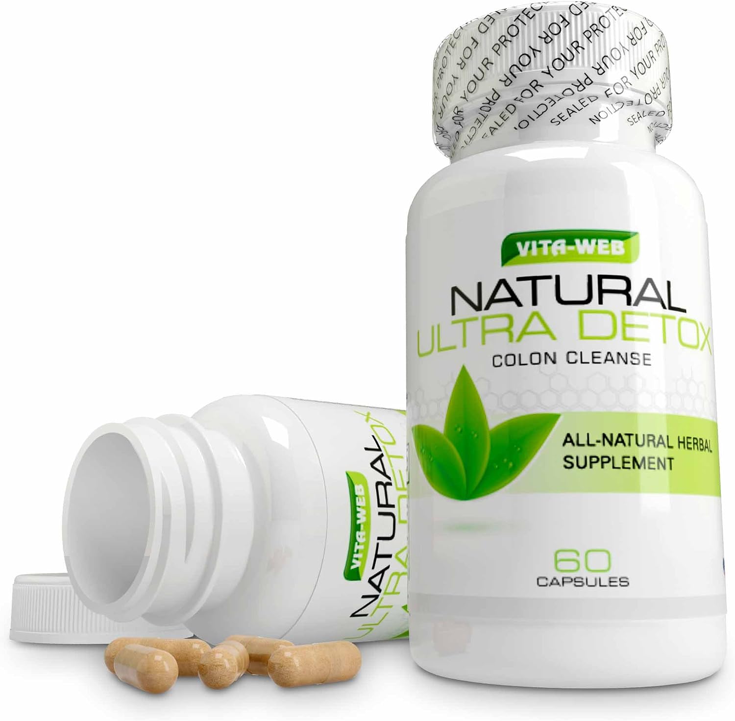 Colon Cleanse and Detox All Natural Way to Lose Weight, Flush Toxins, and Promote Digestive Health Organically 60 capsules