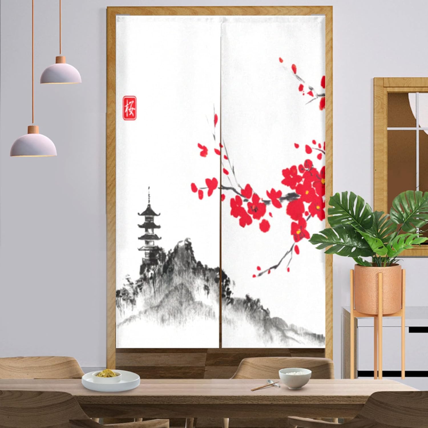 のれん 竹 おしゃれ 間仕切り 遮光 和風 ロング カーテン 暖簾 伝統 目隠し 見えにくい おもしろい 柔らかい 飾り 玄関 ドア