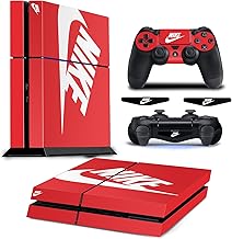 PS4 Skin Console and Controllers, Vinyl Skin for Playstation 4 Console and Controllers, PS4 Sticker Decal Cover for Whole Body - Red Shoebox