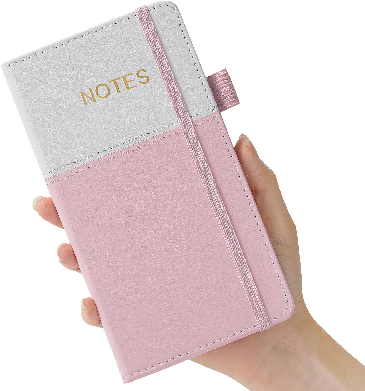 Small Journal Notebook for Women, 3.8" x 7", Pocket Size Notebook for Purse, Hardcover, 140 Pages 100GSM Lined Paper, for Work, Writing, Note Taking, Diary and Travel Notepad
