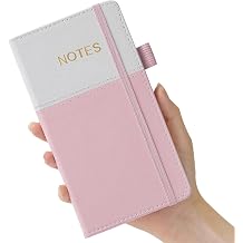 Small Journal Notebook for Women, 3.8" x 7", Pocket Size Notebook for Purse, Hardcover, 140 Pages 100GSM Lined Paper, for Work, Writing, Note Taking, Diary and Travel Notepad